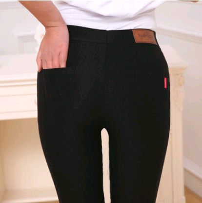 Women’s Fleece-Lined High-Waist Black Skinny Pants – Warm Stretch Pencil Leggings, S–3XL