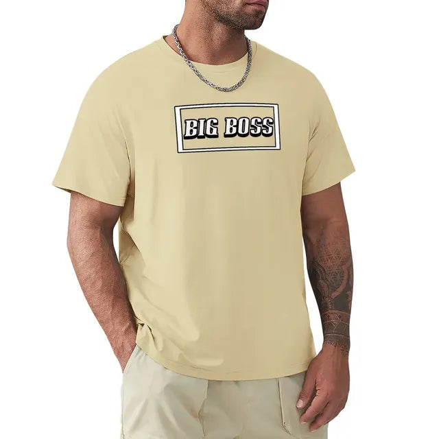 Big Boss Box Design Men’s Stretch T-Shirt – Casual Graphic Tee, S–4XL