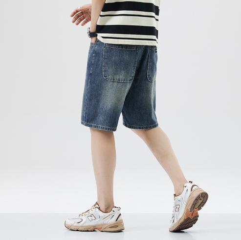 Men’s Casual Cotton Denim Shorts – Comfortable Summer Leisure Shorts
