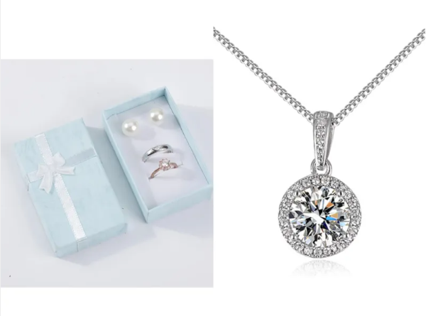 Women’s Radiant Round Rhinestone Clavicle Necklace – Delicate Sparkling Pendant Jewelry