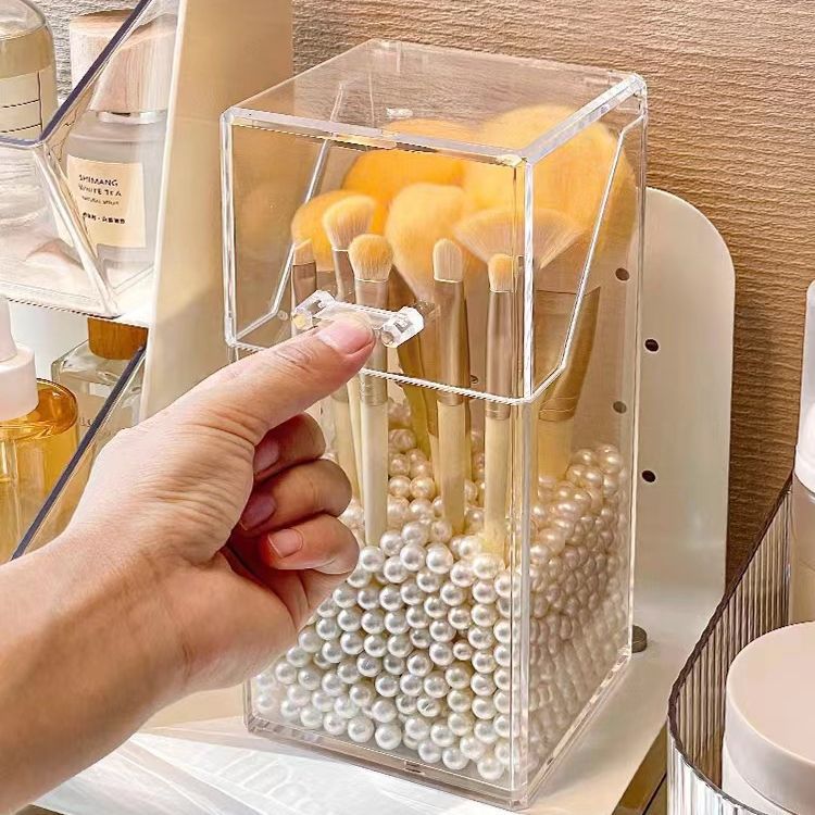 Transparent Acrylic Makeup Brush Storage Holder