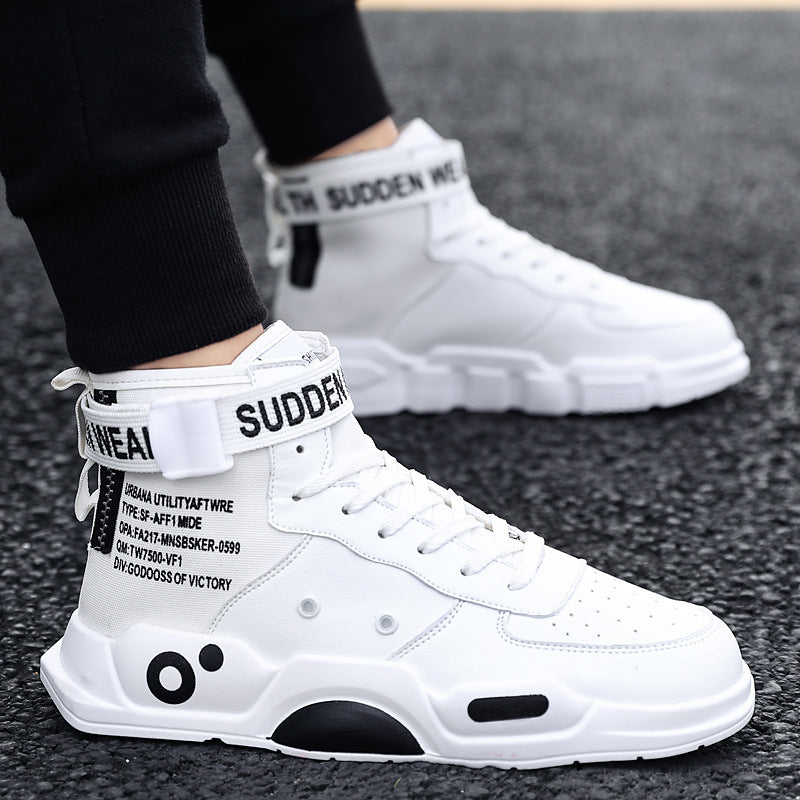 High-Top Casual Sneakers for Men, Size 45-46
