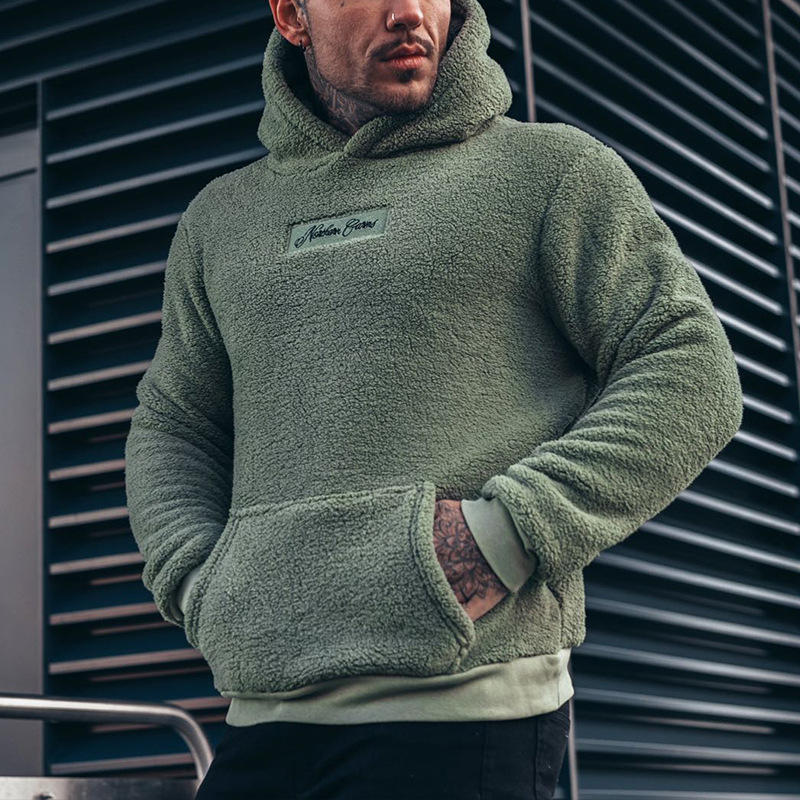 Men’s Fashion Hooded Plush Sweater Jacket – Soft Insulated Casual Winter Hoodie, 4 Colors, S–3XL