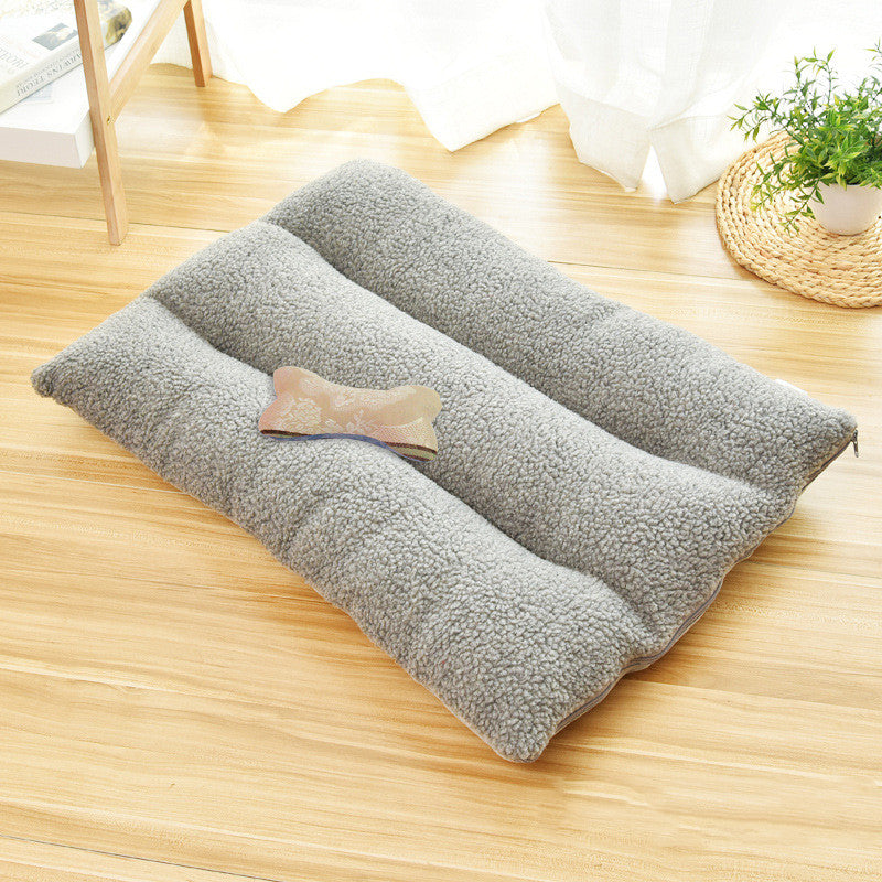 Extra-Large Warm Dog Bed – Thick Lambskin & PP Cotton Bed for Golden Retrievers & Large Dogs