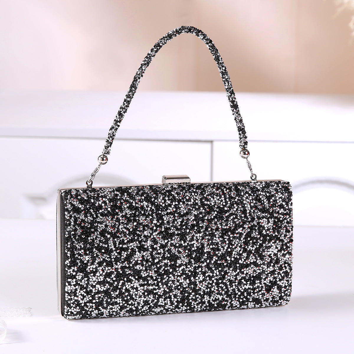 Diamond Evening Clutch Bag for Women with Rhinestones – Elegant Sparkling Shoulder & Handheld Party Bag