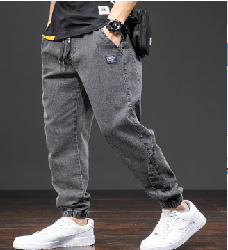 Men’s Loose Fit Jogger Jeans – Casual Denim Pants