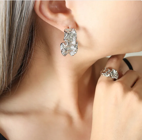 GeoPlait Earrings for Women – Geometric Braided Statement Jewelry