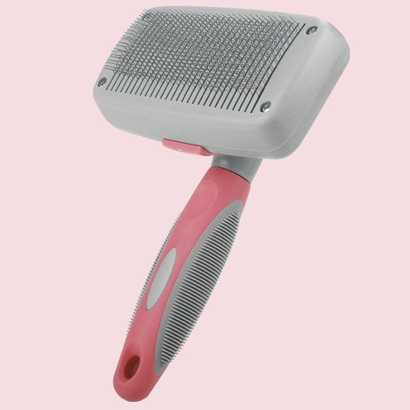 Self-Cleaning Dog Grooming Brush – One-Button Deshedding & Detangling Comb for Large Dogs