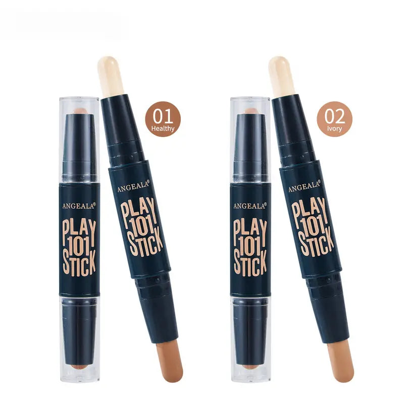 Dual-Ended Contour & Concealer Makeup Stick – 2-in-1 Face Sculpting Makeup
