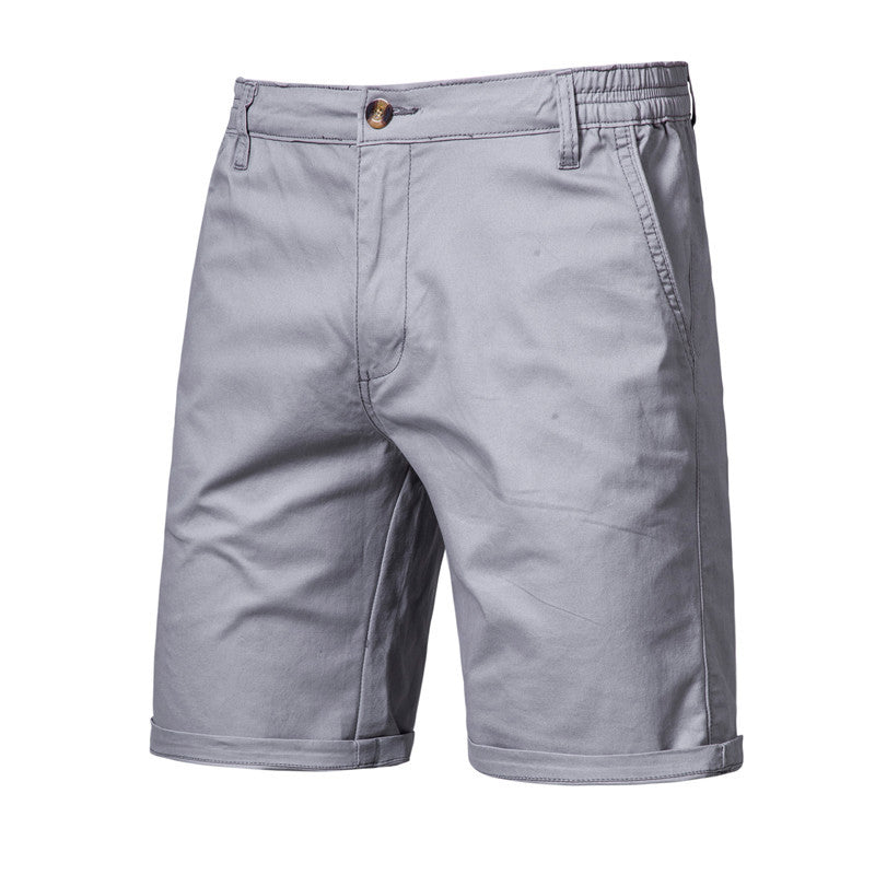 Men’s Slim-Fit Casual Straight Shorts – Lightweight Cotton Summer Shorts