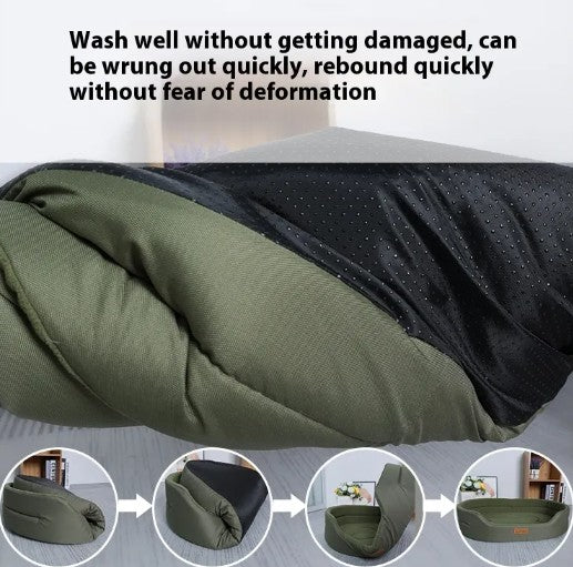 Polar Fleece Waterproof Dog Bed – Reversible 600D Oxford Outdoor Pet Mat