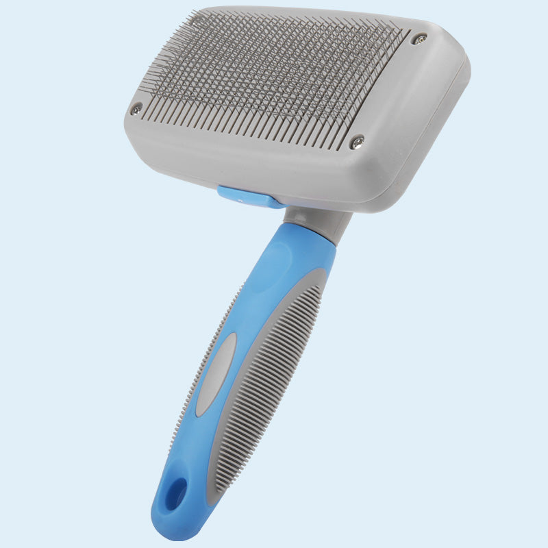 Self-Cleaning Dog Grooming Brush – One-Button Deshedding & Detangling Comb for Large Dogs