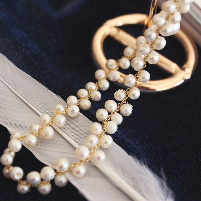 Handmade Woven Pearl Necklace