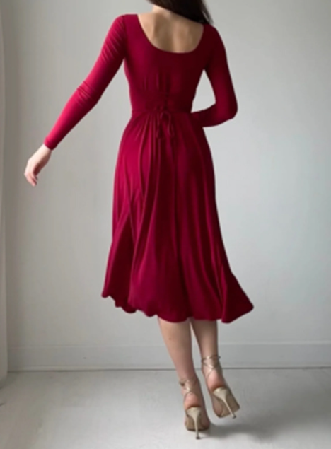Women Elegant Long Sleeves Dress – Chic Everyday & Evening Wear