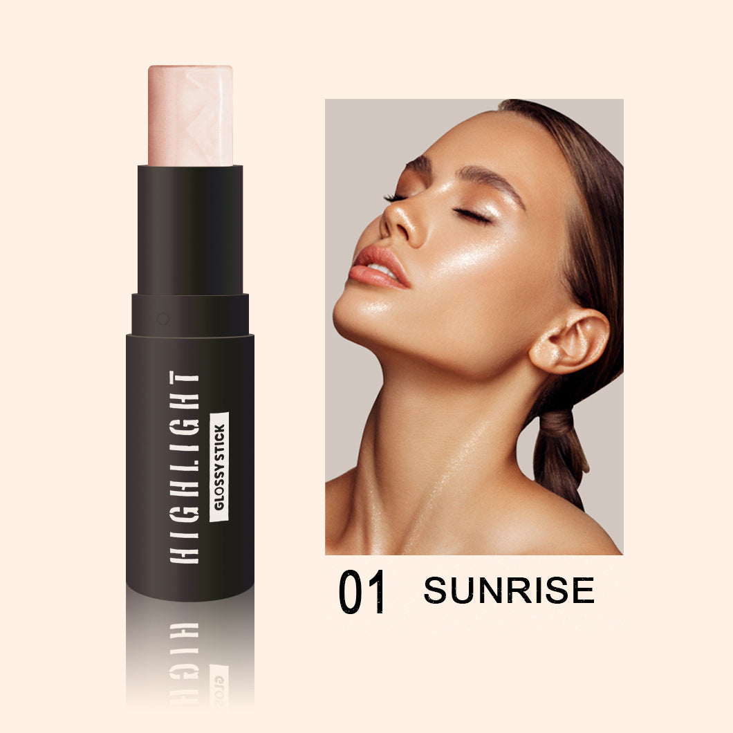 Pearlescent Brightening Contour Stick and Bronze Lipstick