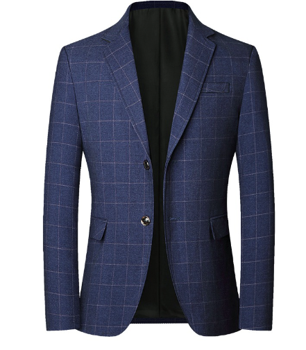 Men’s Slim Fit Solid Color Blazer – Lightweight Business Casual Jacket, M–4XL