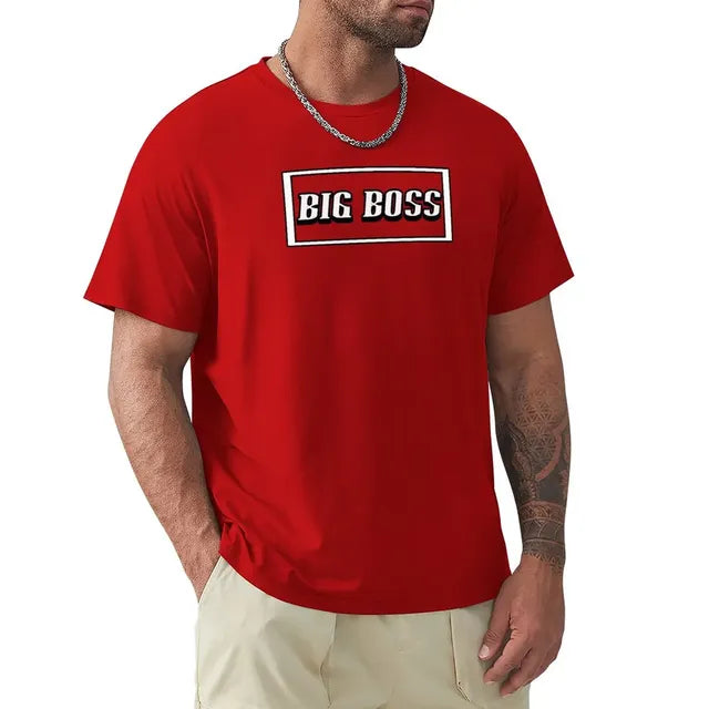 Big Boss Box Design Men’s Stretch T-Shirt – Casual Graphic Tee, S–4XL