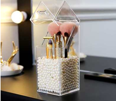 Transparent Acrylic Makeup Brush Storage Holder