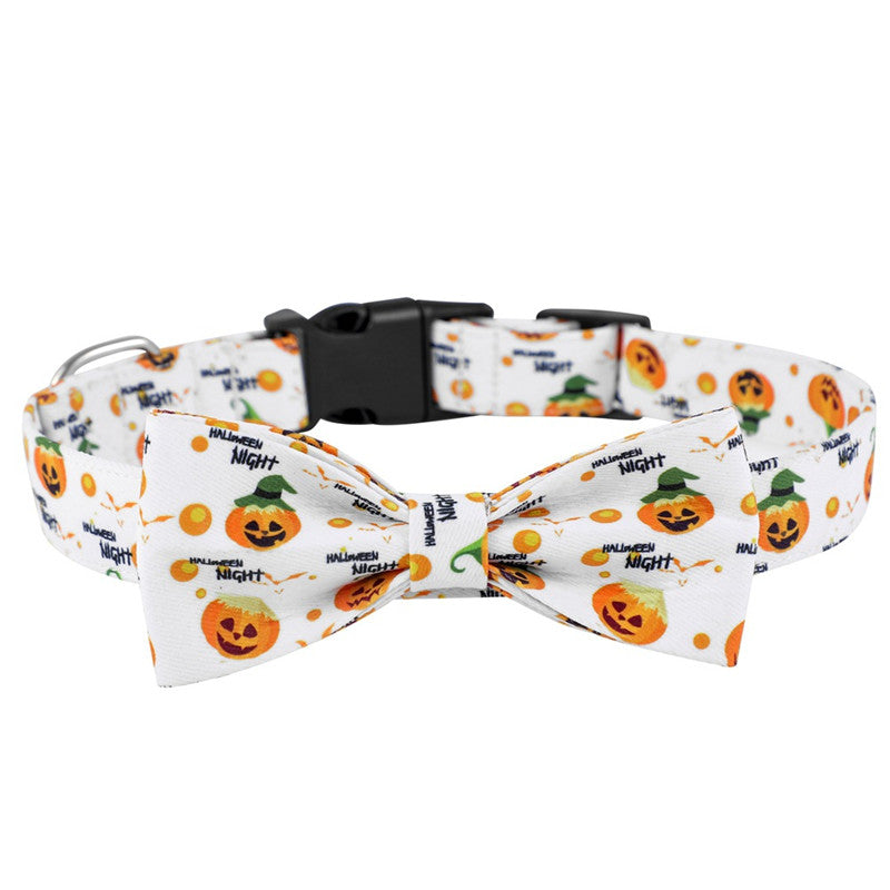 Halloween Dog Collar – Adjustable Spooky Cartoon Pet Collar for Small to Large Dogs