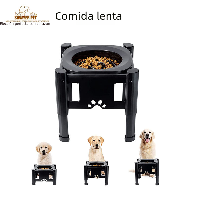 Adjustable Elevated Pet Water Bowl – Slow Feeding & No-Splash Dog Bowl