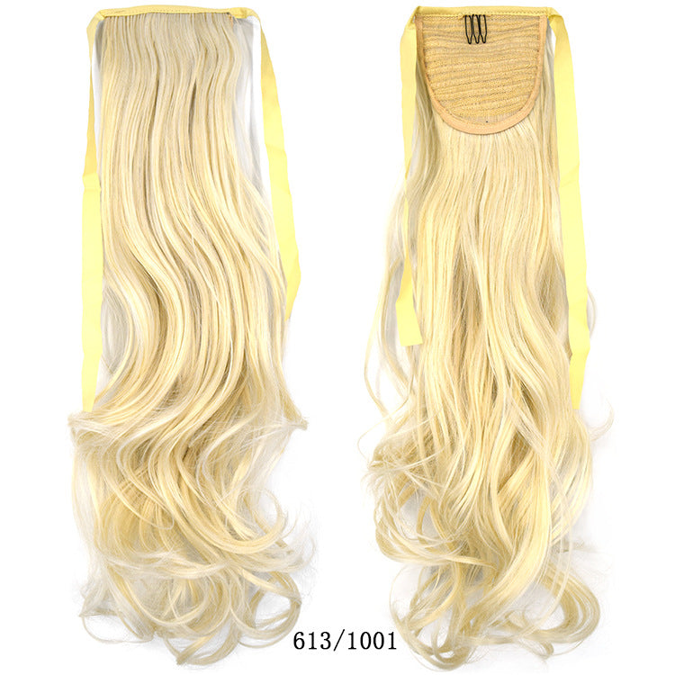50cm Invisible Ponytail Hair Extension for Women – High-Temperature Silk, 47 Colors