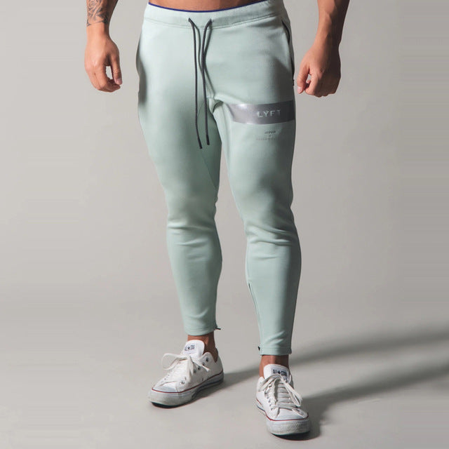 Men’s Cotton Slim-Fit Running & Training Pants – USA