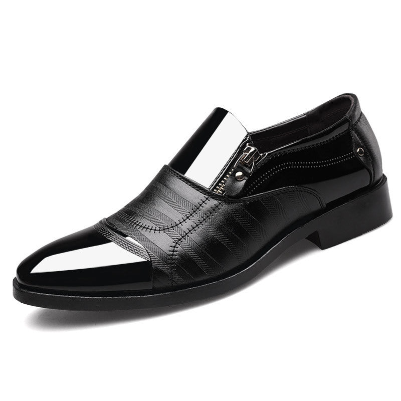 Men’s Leather Pointed-Toe Oxford Shoes – Classic Dress & Casual Footwear