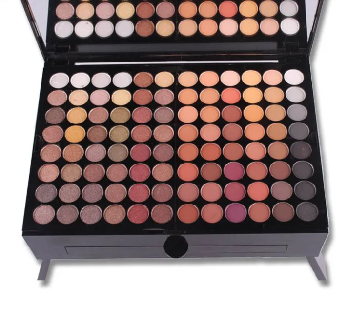 180-Color Eyeshadow & Blush Makeup Set – Professional Face & Eye Palette