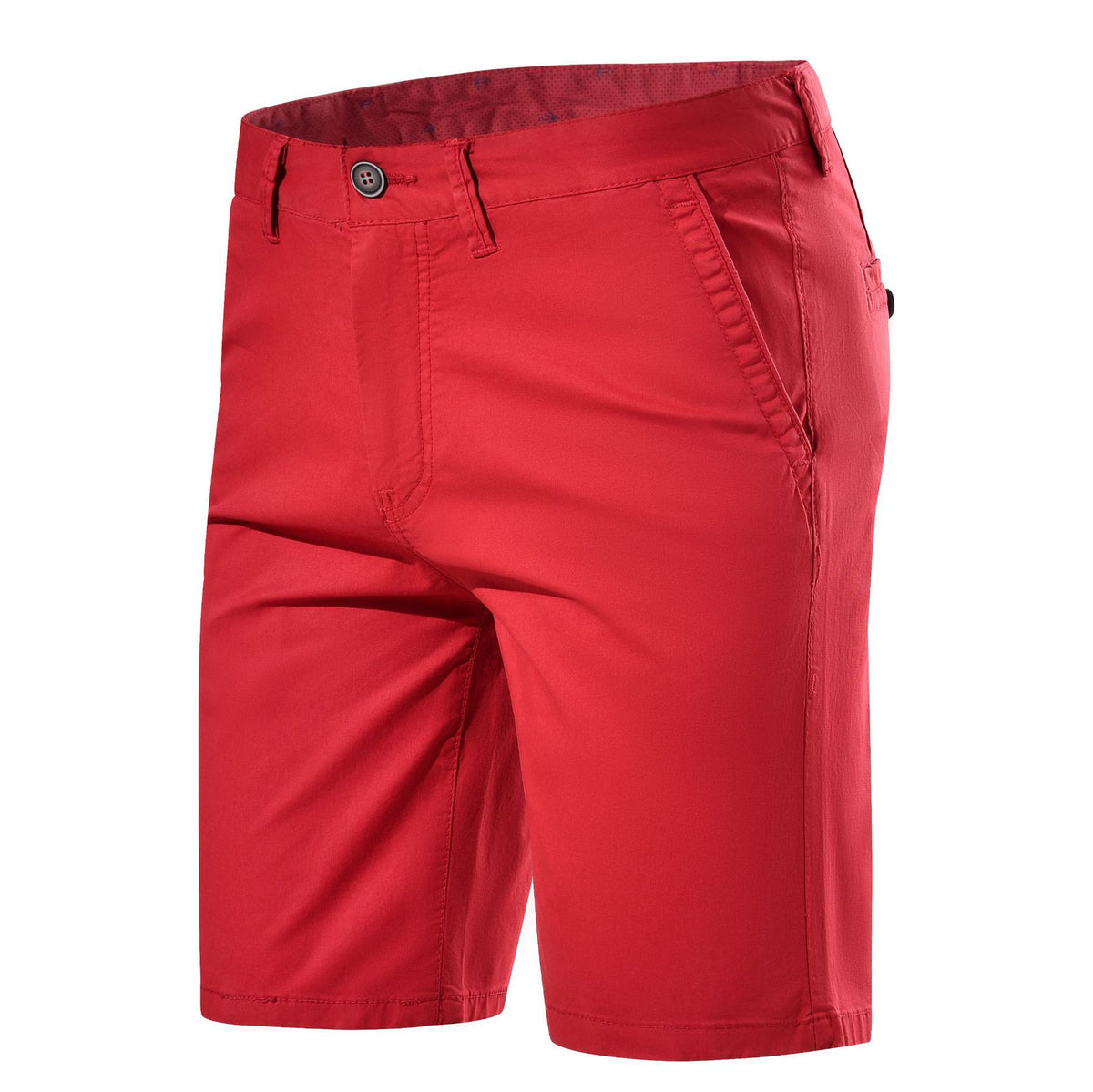 Men’s Summer Cotton Casual Shorts – Straight-Fit Mid-Rise Summer Shorts