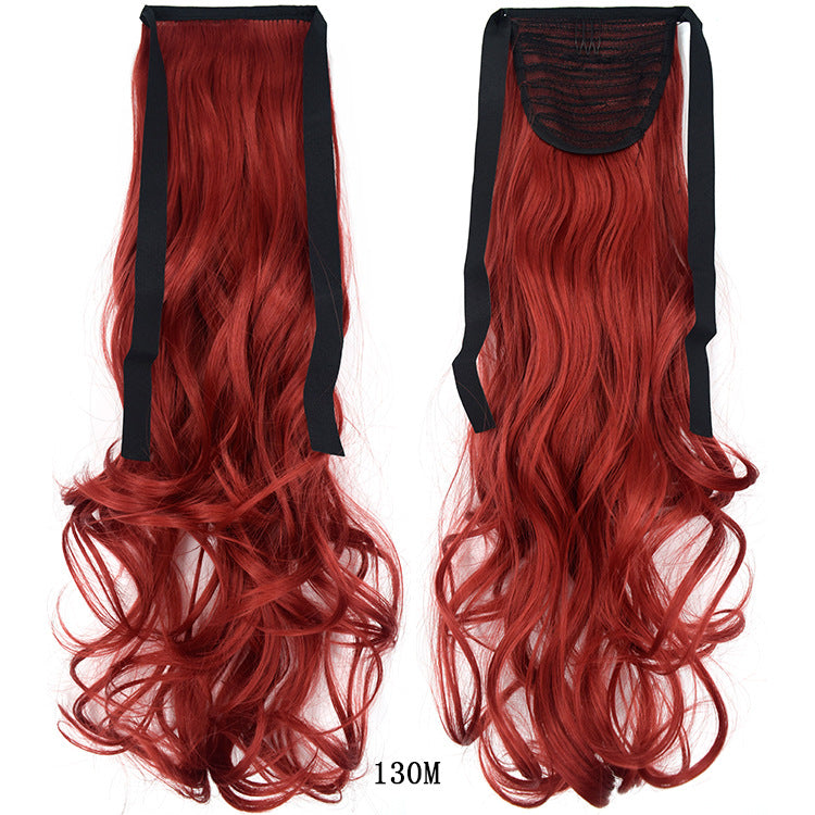 50cm Invisible Ponytail Hair Extension for Women – High-Temperature Silk, 47 Colors