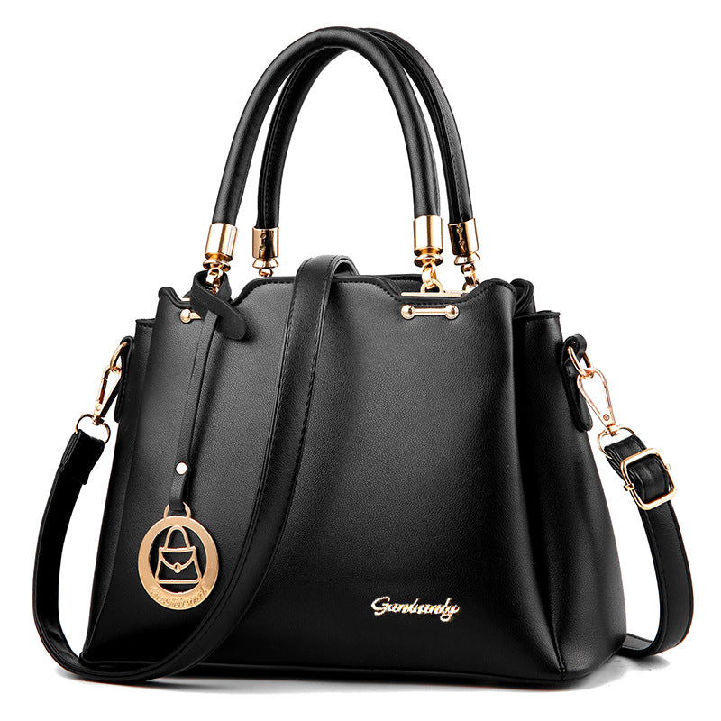 Portable Fashion Tote Bag for Women – Large Capacity PU Shoulder Handbag with Multi-Pocket Organization