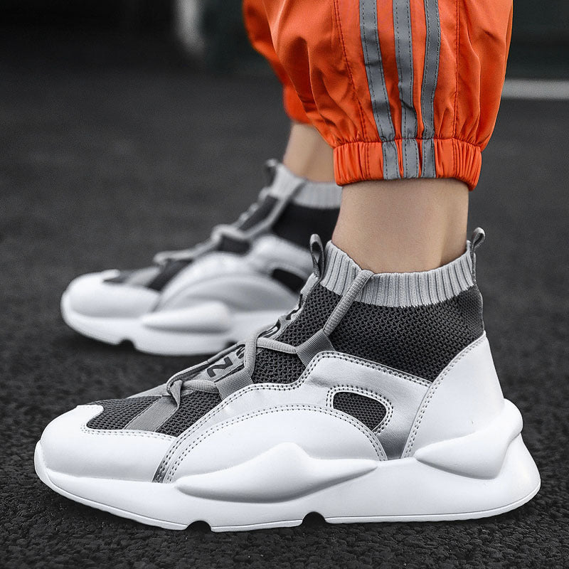 Men’s High-Top Sock Sneakers – Modern Slip-On Casual Shoes