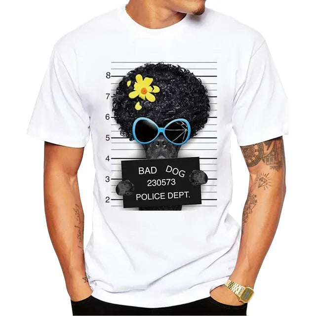 Men’s French Bulldog Graphic T-Shirt – Breathable Casual Dog Lover Tee, S–5XL
