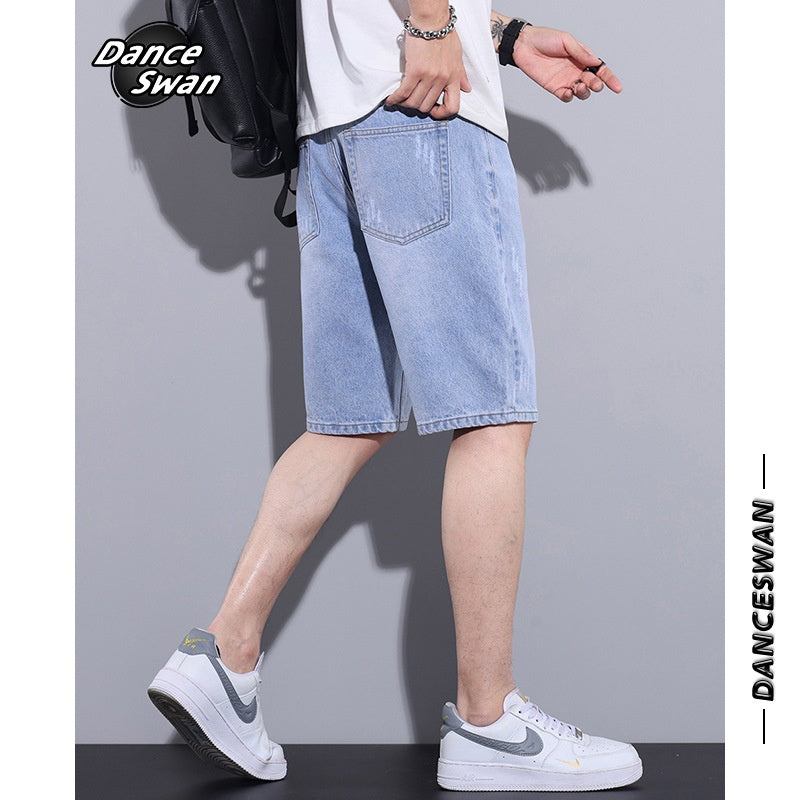 Men’s Trendy Five-Point Summer Breeches Pants – Lightweight Cotton Casual Pants