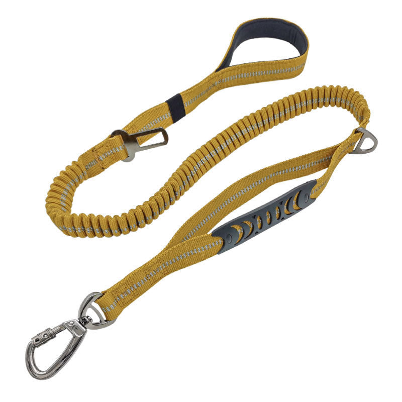 Heavy-Duty Dog Training Leash – 53-Inch Polyester Traction Lead with Large Hook