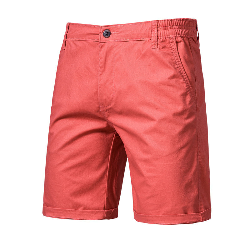 Men’s Slim-Fit Casual Straight Shorts – Lightweight Cotton Summer Shorts