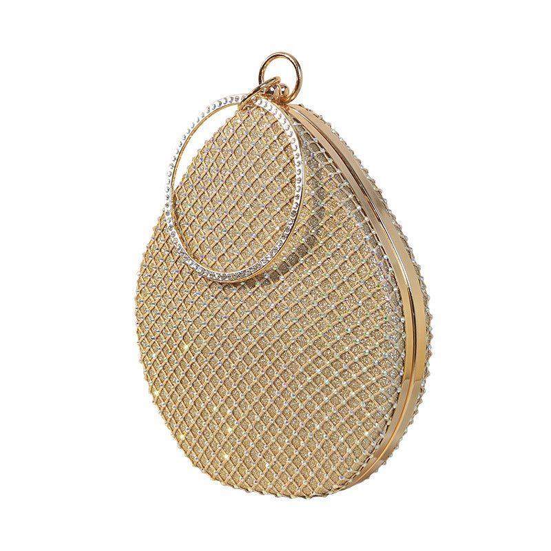 Luxury Pearl Rhinestone Clutch Bag for Women – Elegant PU Evening Shoulder & Crossbody Purse