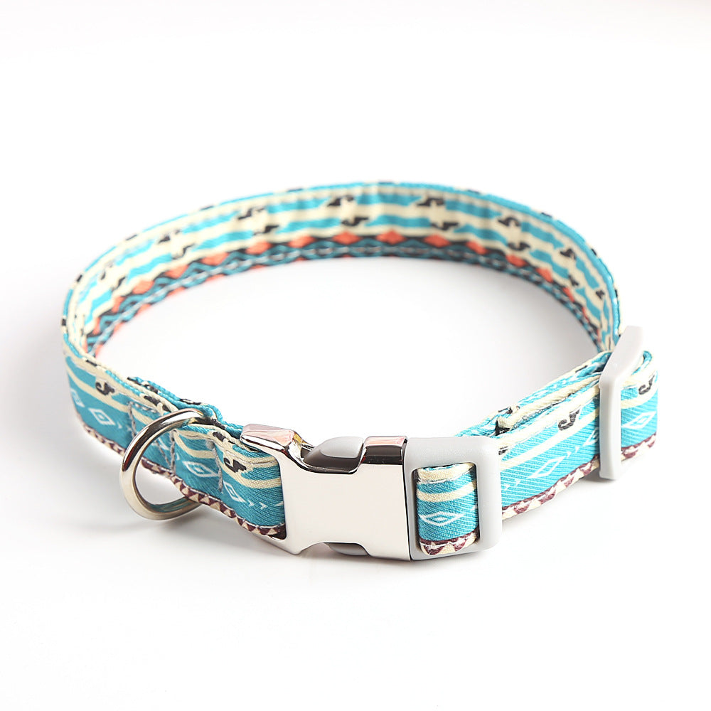 Cute Cotton Dog Collar – Adjustable Anti-Bite Pet Collar with Alloy Buckle