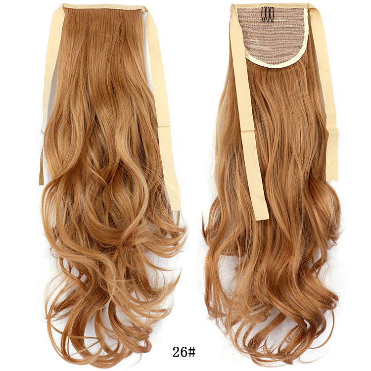 50cm Invisible Ponytail Hair Extension for Women – High-Temperature Silk, 47 Colors