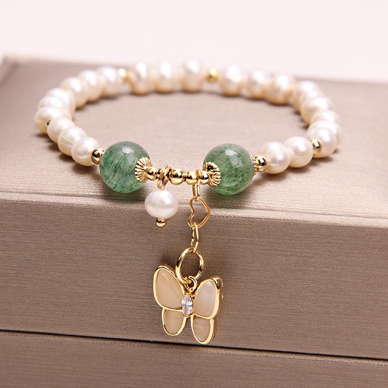 Women’s Natural Freshwater Pearl Bracelet – Elegant Classic Pearl Jewelry
