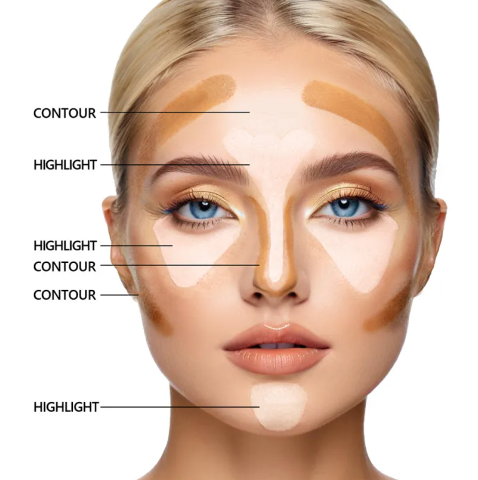 6-Color Liquid Concealer Set – Multi-Shade Face Makeup for Flawless Coverage