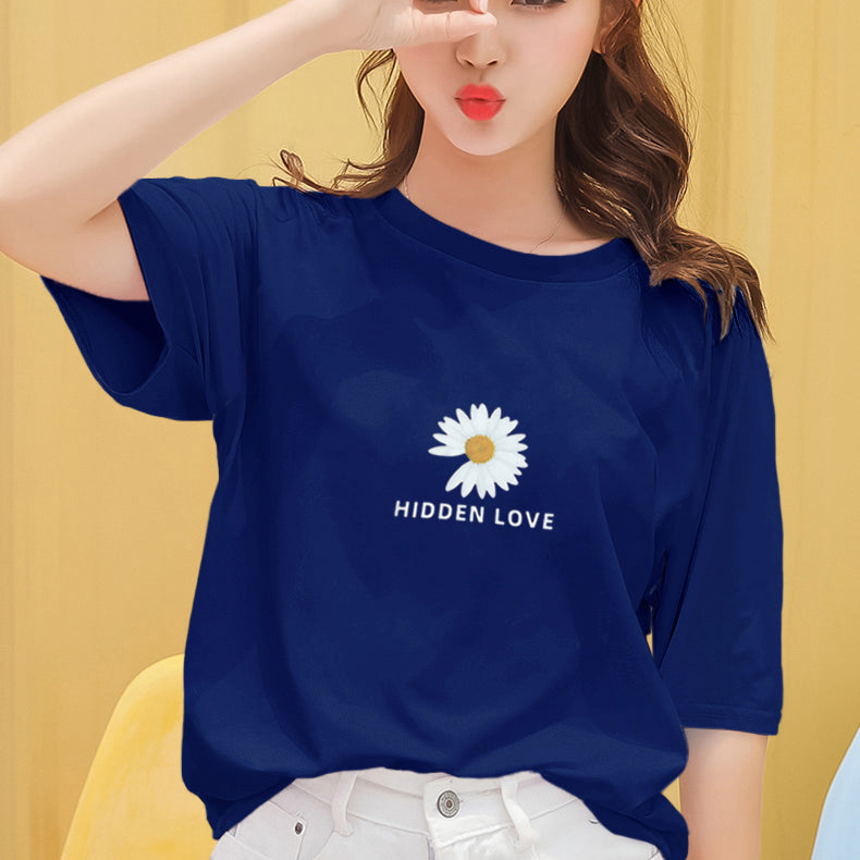 Summer Daisy Short Sleeve T-Shirt for Women