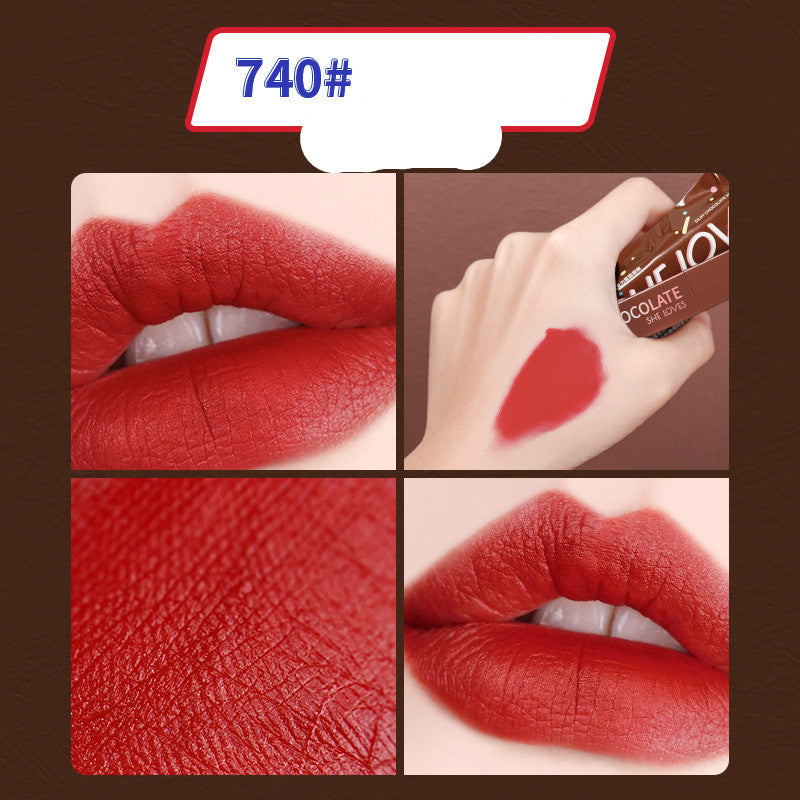 Matte Lip Glaze – Velvety Long-Lasting Lipstick in 8 Shades