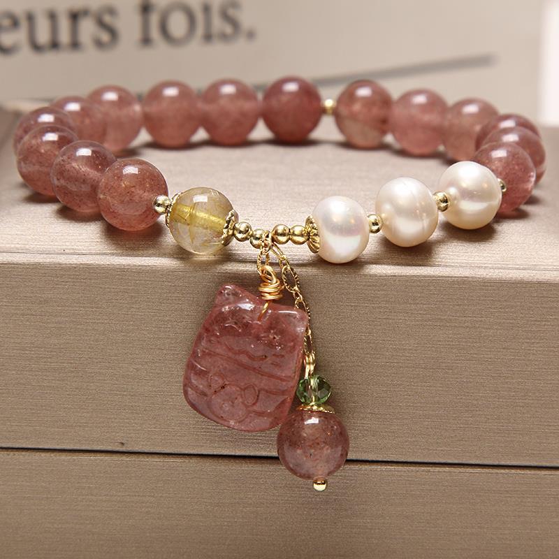 Women’s Natural Freshwater Pearl Bracelet – Elegant Classic Pearl Jewelry