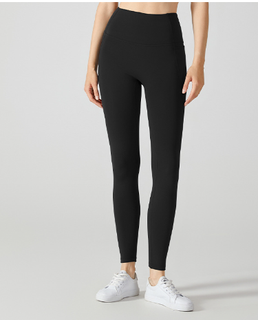 Women’s Seamless Nude-Feel Yoga Leggings – High-Elastic Moisture-Wicking Fitness Pants, S–XL
