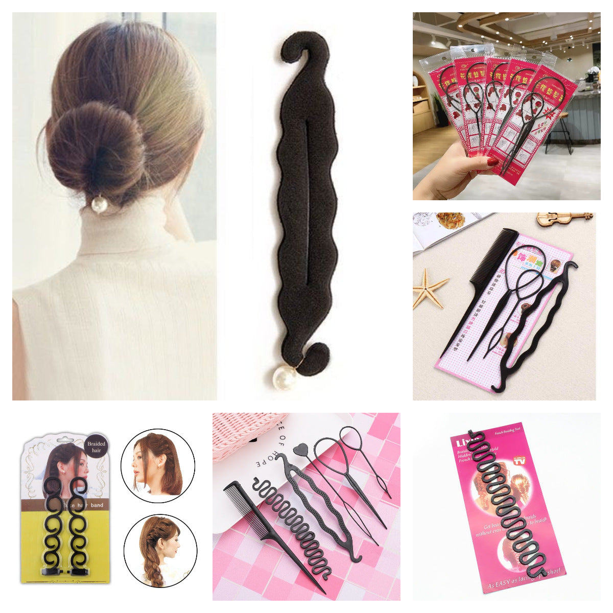 Portable Hair Bun Styling Tool – Easy Updo & Hairstyle Maker for Women