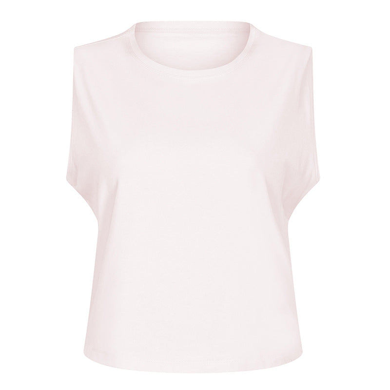 Women’s Cotton Quick-Dry Yoga Tank Top – Sleeveless Workout & Fitness Shirt