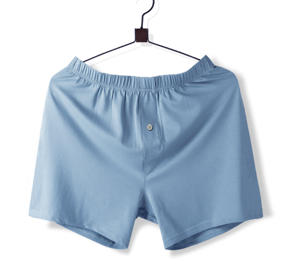 Mid-Waist Men’s Cotton Home Pants – Breathable Relaxed Lounge Shorts