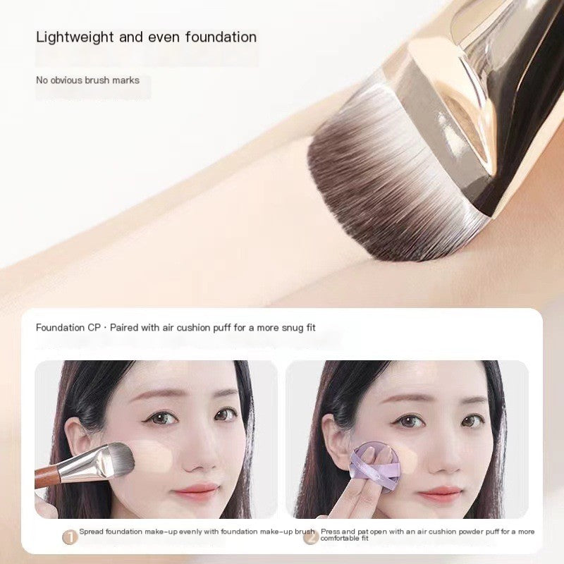 Thin Wide Foundation Brush for Makeup Artists