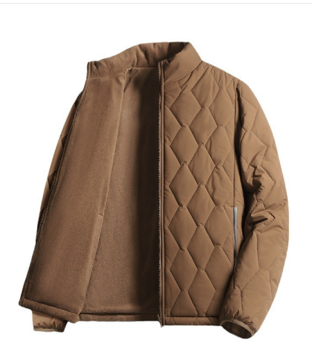 Men’s Padded Casual Jacket – Warm Single-Piece Outerwear – USA